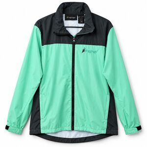 Frogg Toggs Jacket Men's Medium Green Black Hooded Waterproof Windbreaker Rain